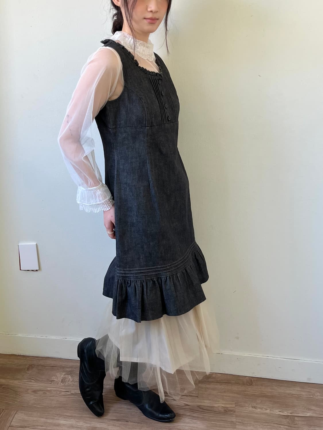 peyton place 데님 원피스 상품이미지4