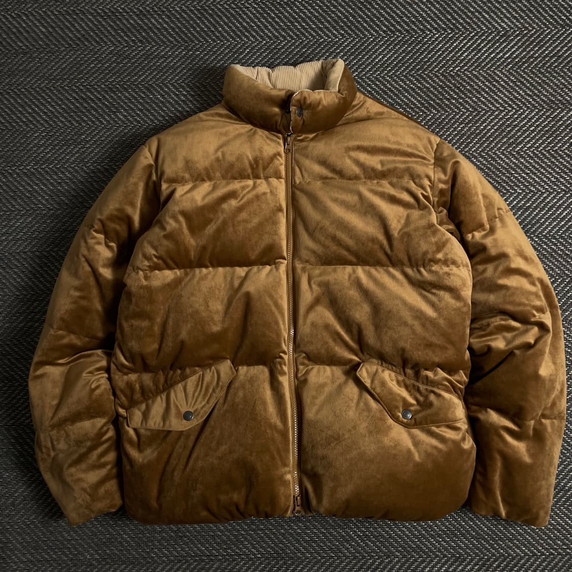 프리즘웍스 아메카지 브라운 벨벳 다운 푸퍼 패딩y 3379 상품이미지2