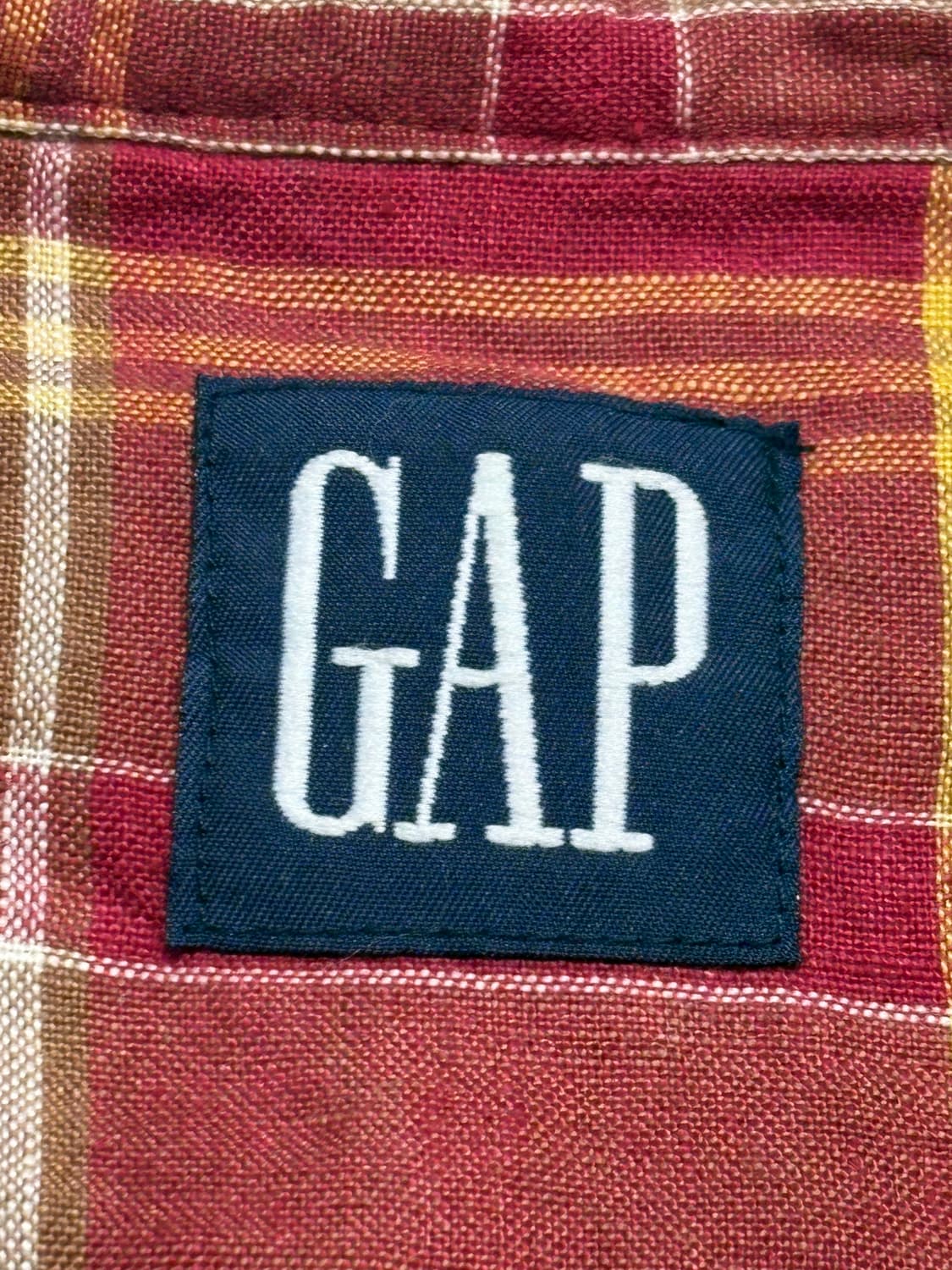 90's Gap 블루라벨 린넨 셔츠 상품이미지5