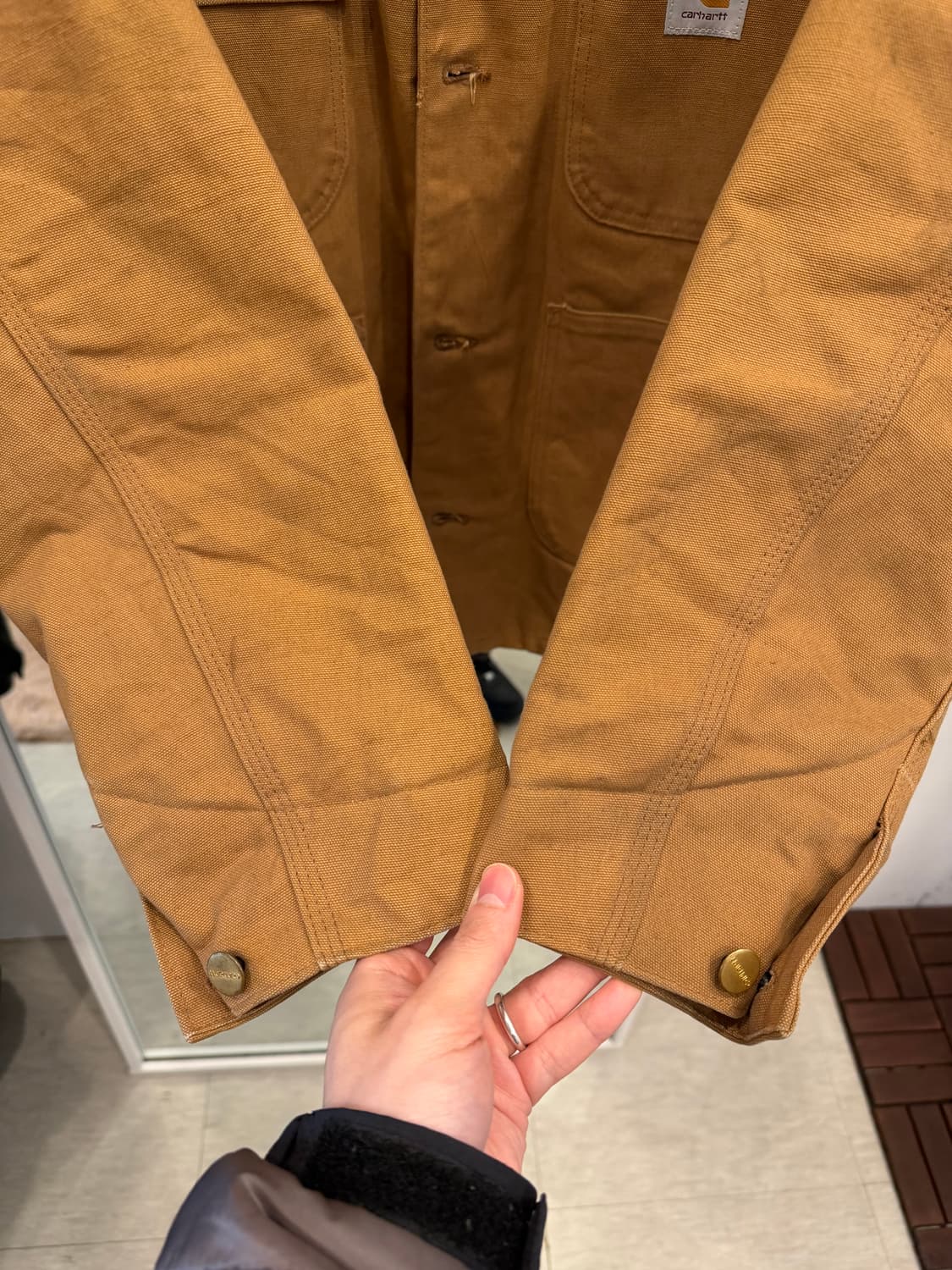 80-90s Carhartt 칼하트 덕 캔버스 초어 자켓 (USA) 상품이미지5