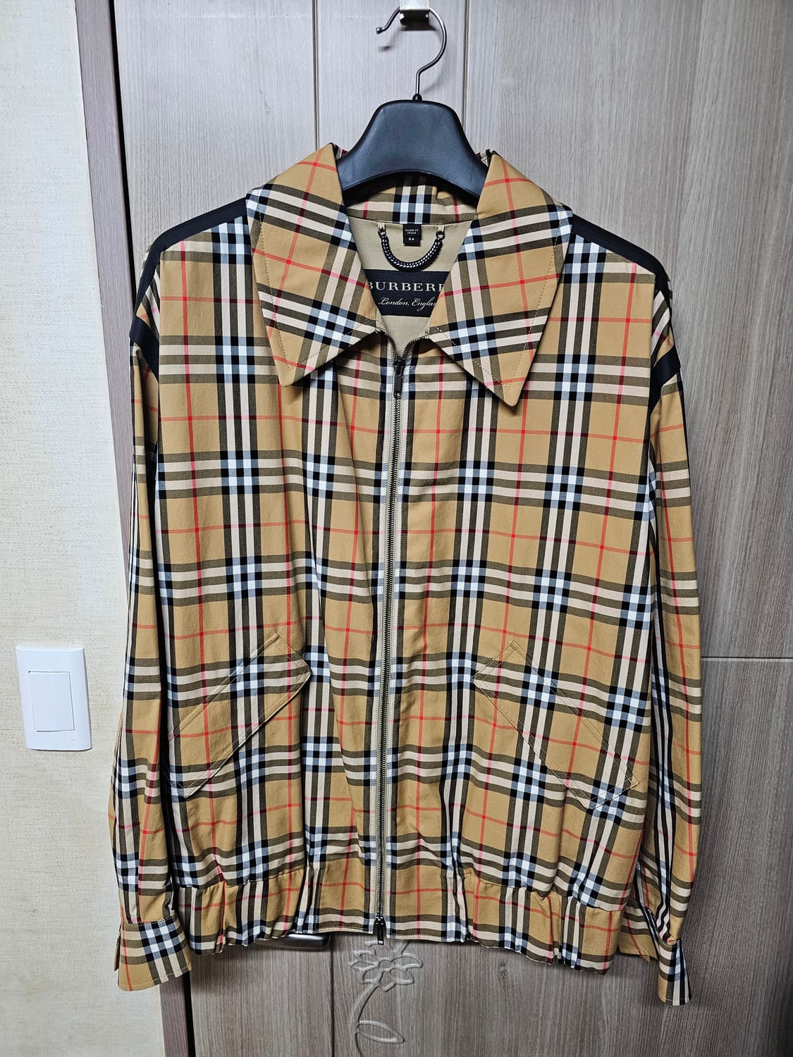 버버리 개버딘 해링턴 자켓 54사이즈 국내 110 노바 체크 상품이미지1