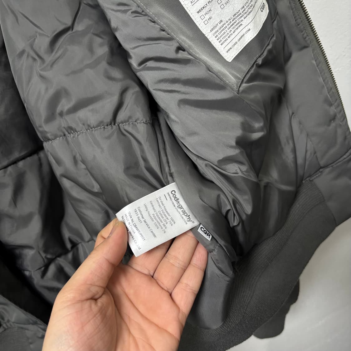 코드그라피 봄버 자켓 상품이미지5