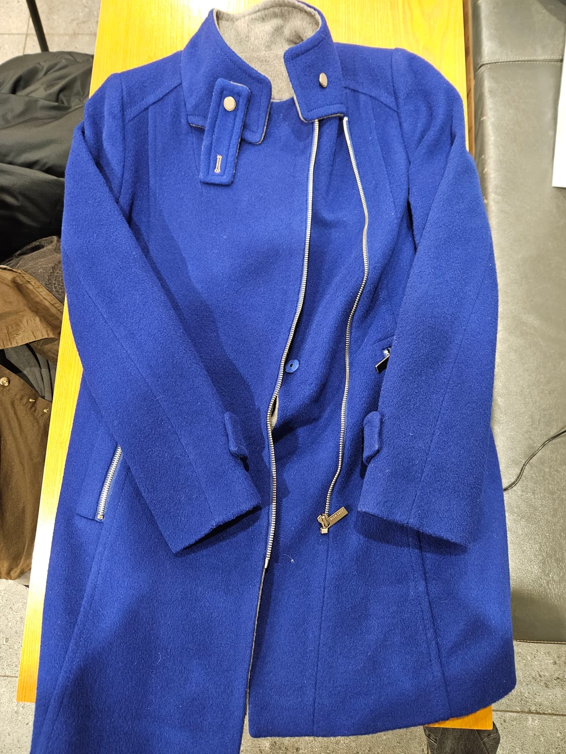 블루 스웨이드 자켓 상품이미지2