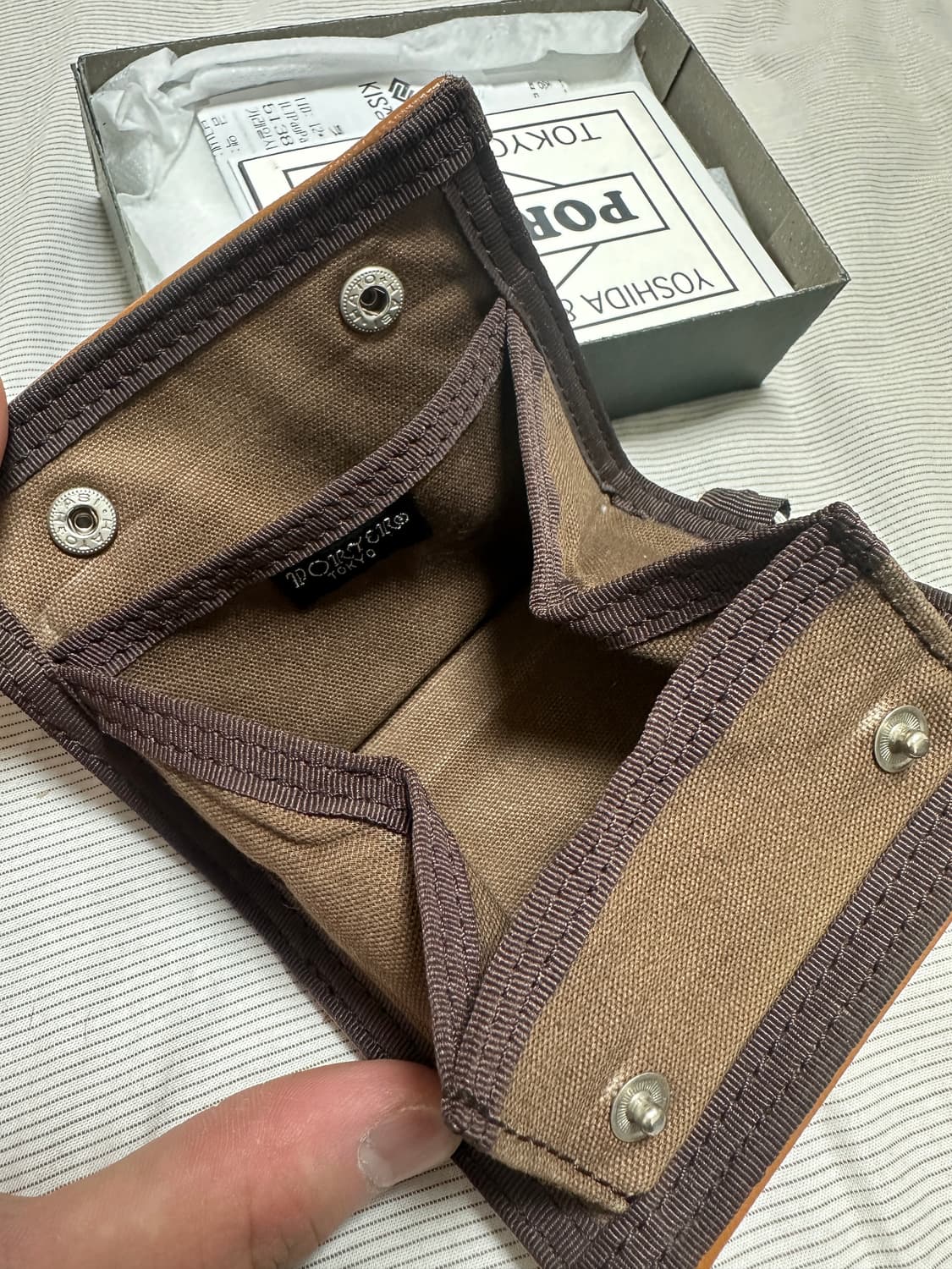 요시다포터 프리스타일 코인케이스 카멜 상품이미지4