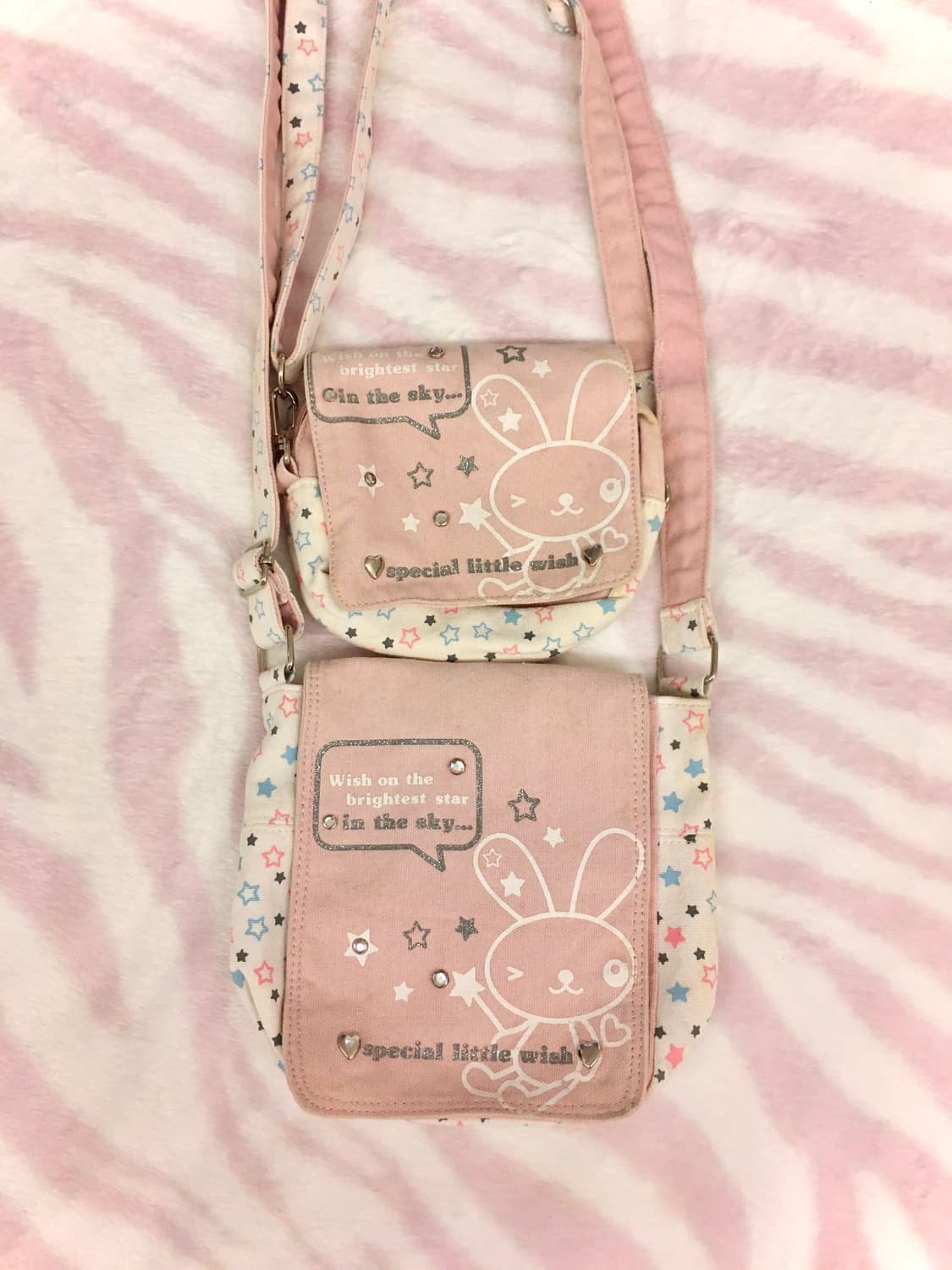 헤이세이 별 우사기 큐빅 크로스백 핀터레스트 조지후쿠 갸루 상품이미지9