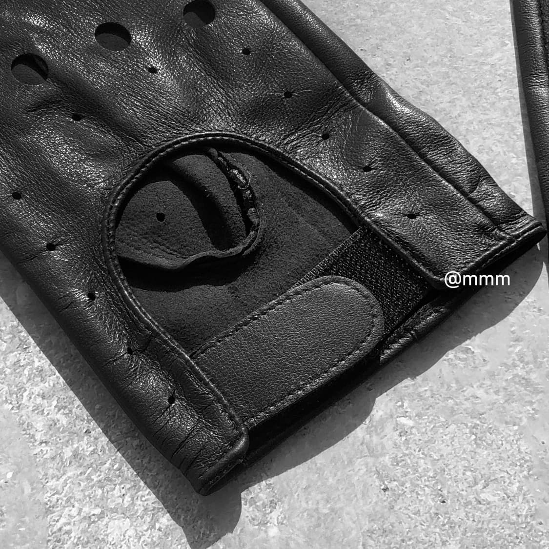 드라이빙 소가죽 장갑 블랙 상품이미지7