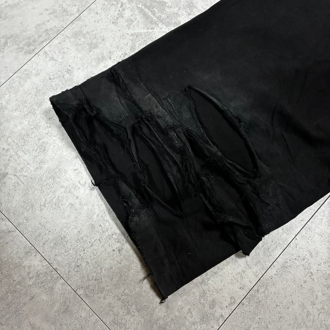 [L] 릭오웬스 다크쉐도우 와이드 크리치 카고 TW 태권도 팬츠 상품이미지3