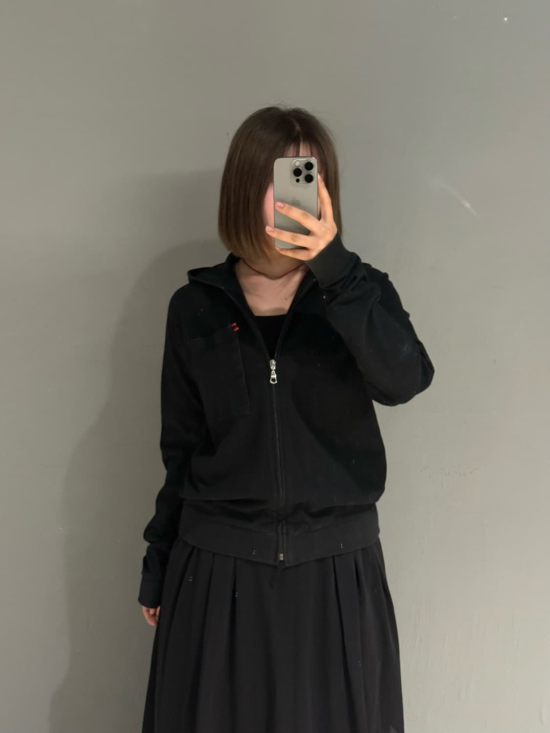 Men's melrose one pocket hood zip-up 상품이미지3