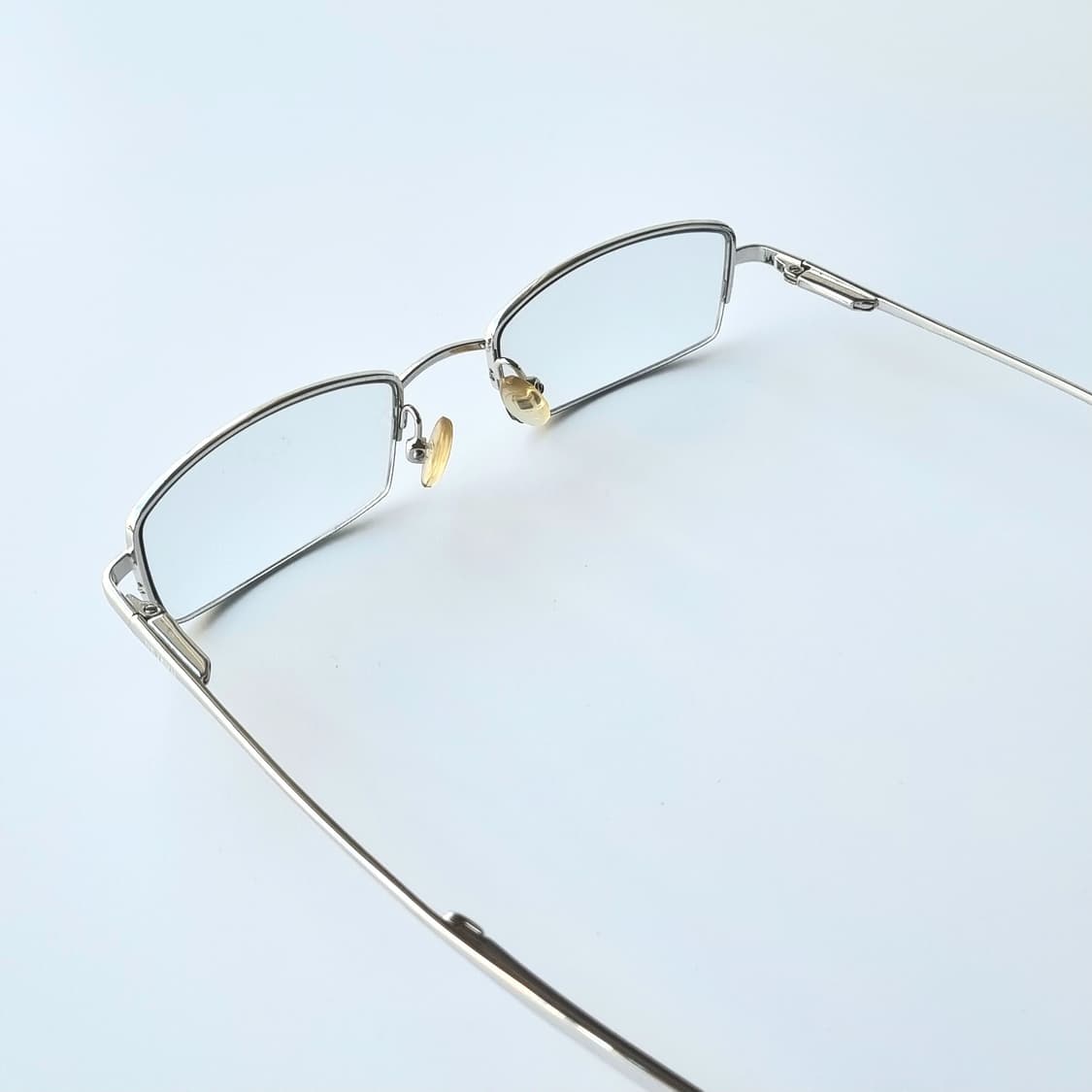 데드스탁 반무테 사각 실버 스퀘어 안경테 303 상품이미지4