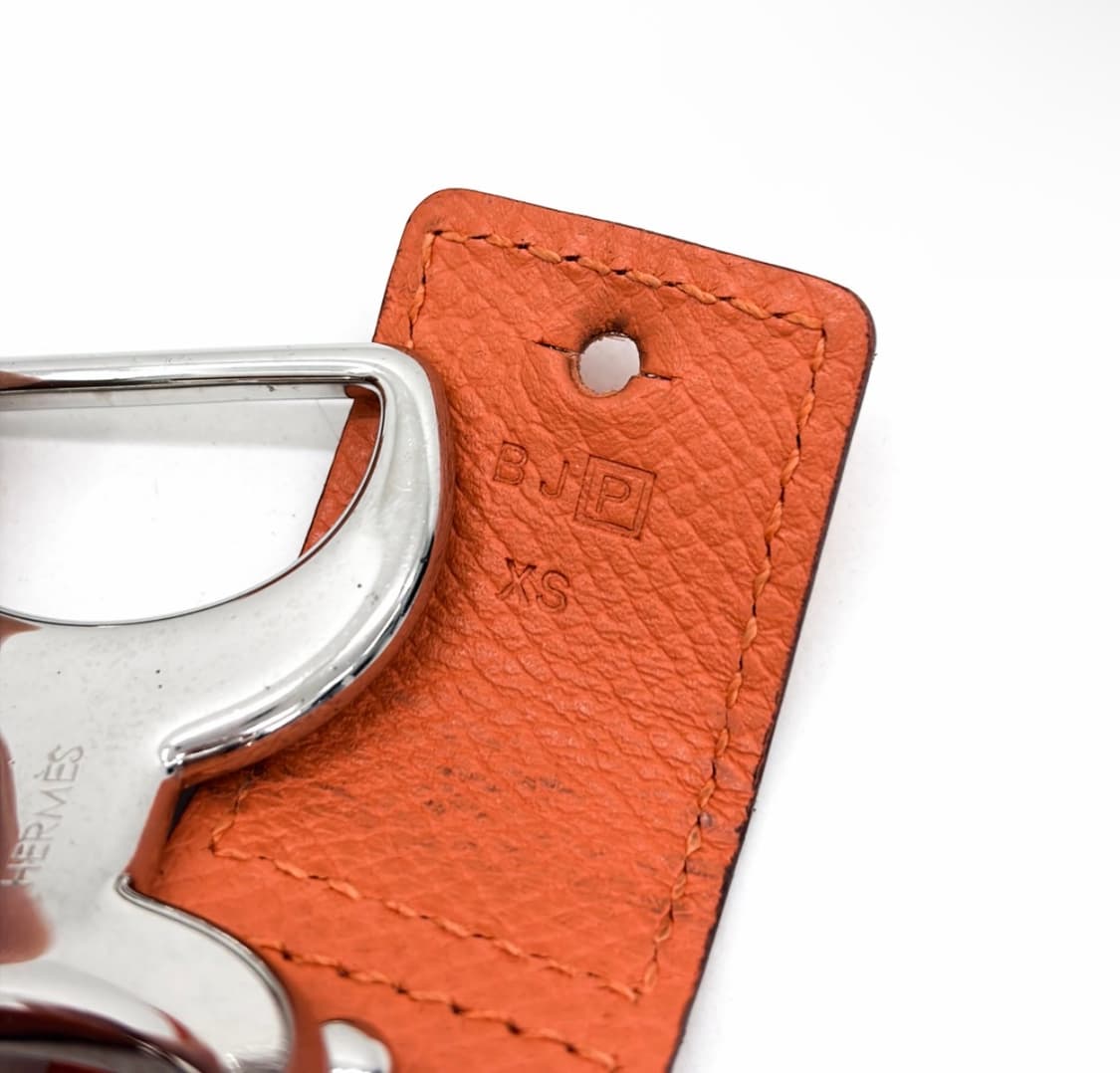 [XS] 에르메스 여성 레더 파반느 H 버클 브레이슬릿 팔찌 오렌지 은장 상품이미지9