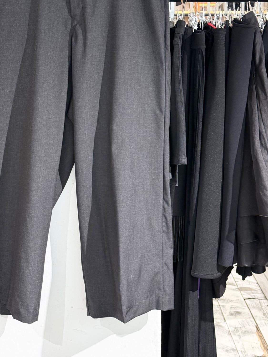 프라다 블랙 버진 울 슬랙스 팬츠 상품이미지5