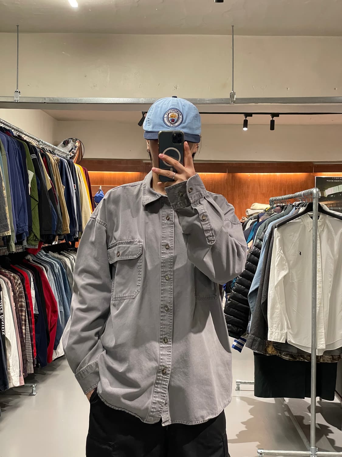 빈티지 헤비코튼 워크 셔츠 상품이미지1