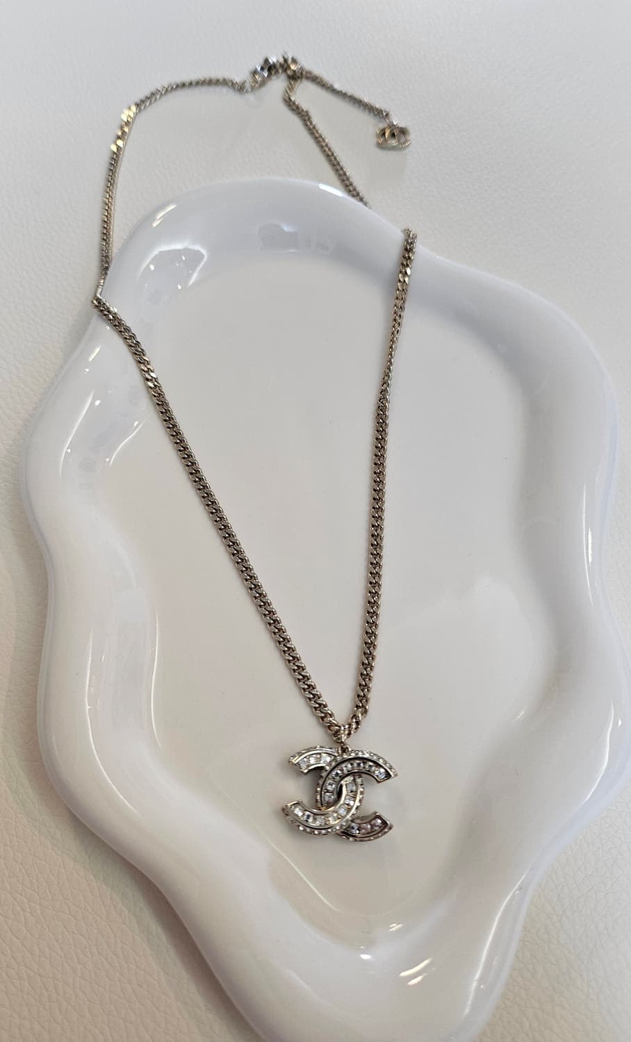 샤넬 올큐빅 꼬임CC 체인 목걸이 샴페인골드 업사이클링 상품이미지2