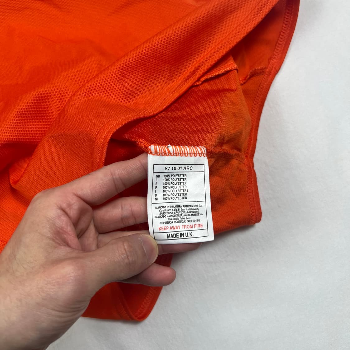 90‘s 나이키 nike 97-98 네달란드 풋볼팀 축구저지 상품이미지8