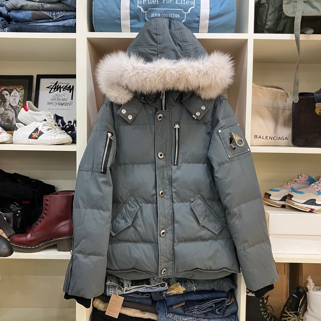 무스너클 쓰리쿼터 다운 패딩 점퍼 S 상품이미지1