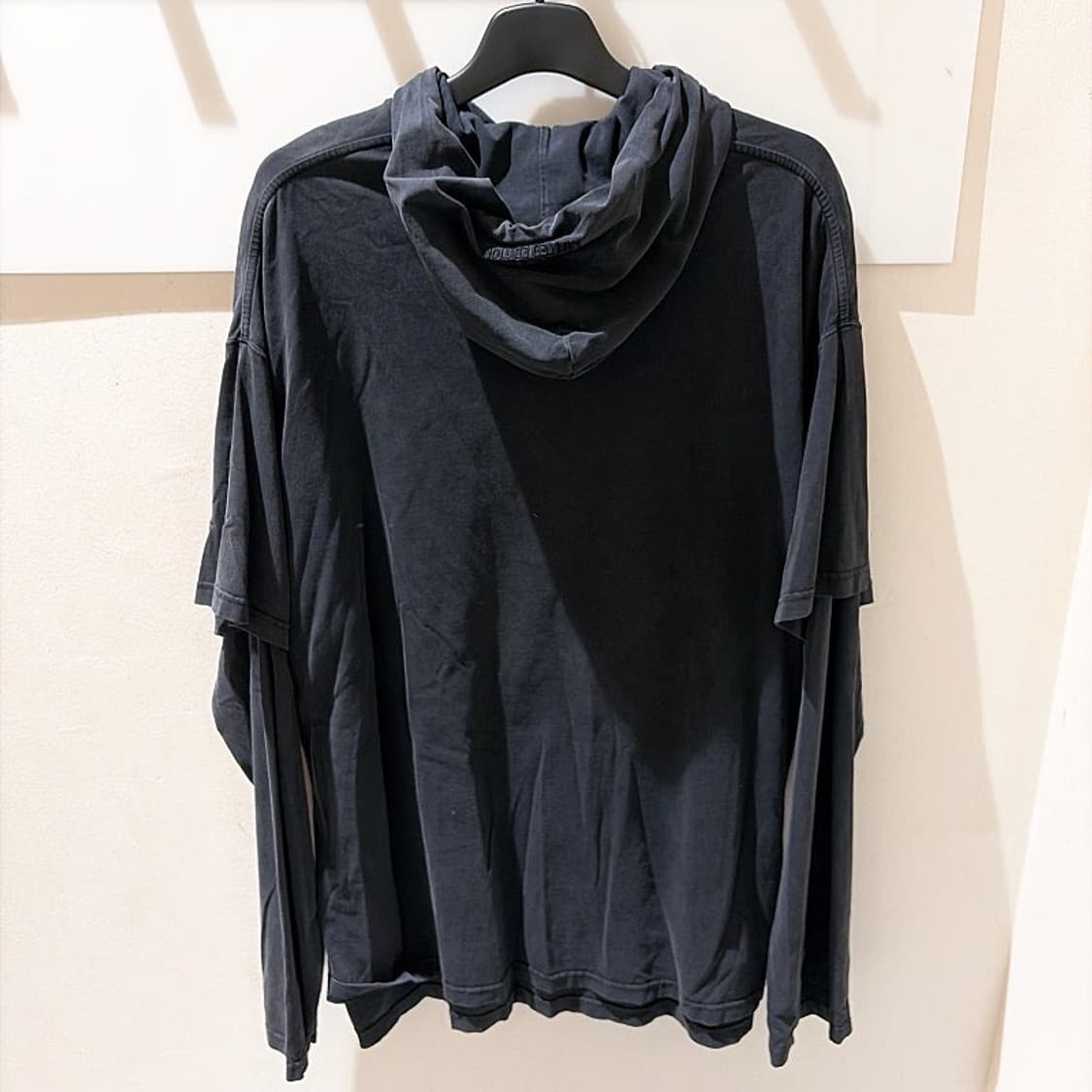 (정품/새상품) 베트멍 유니섹스 블랙 레이어드 후드 롱슬리브 상품이미지4