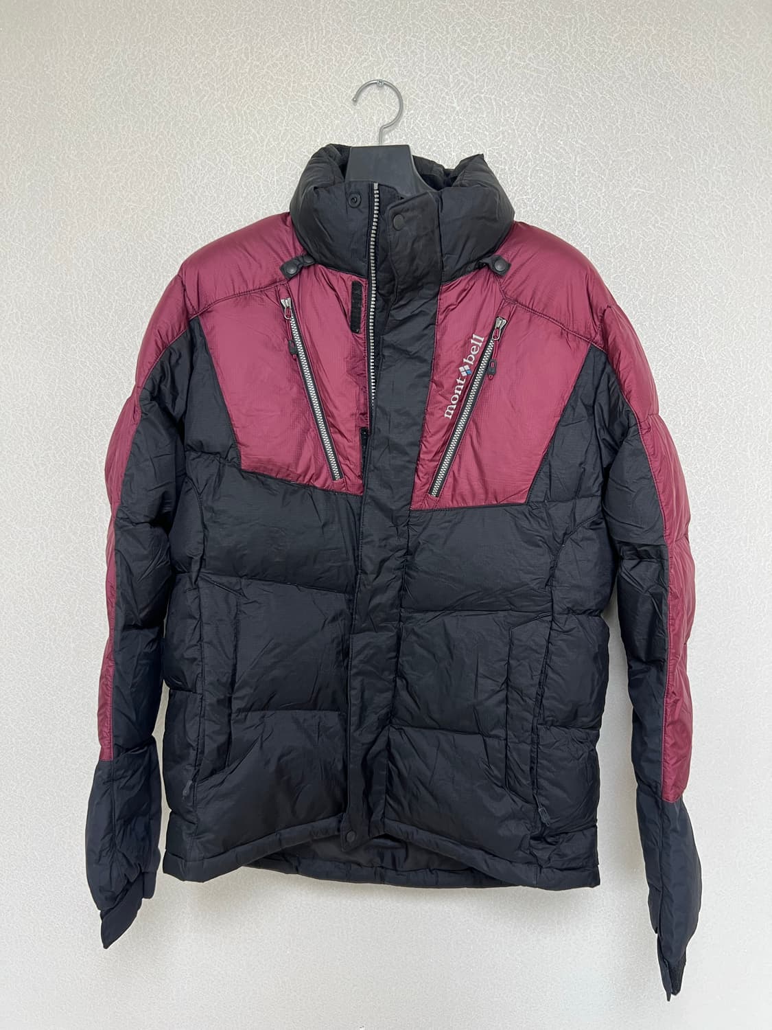 [판매완료]몽벨/패딩 자켓 버건디/M(95) 상품이미지3