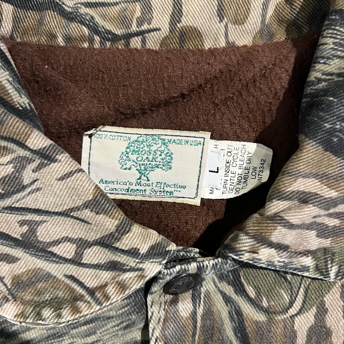 빈티지 90s Mossy Oak 카모 자켓 상품이미지3