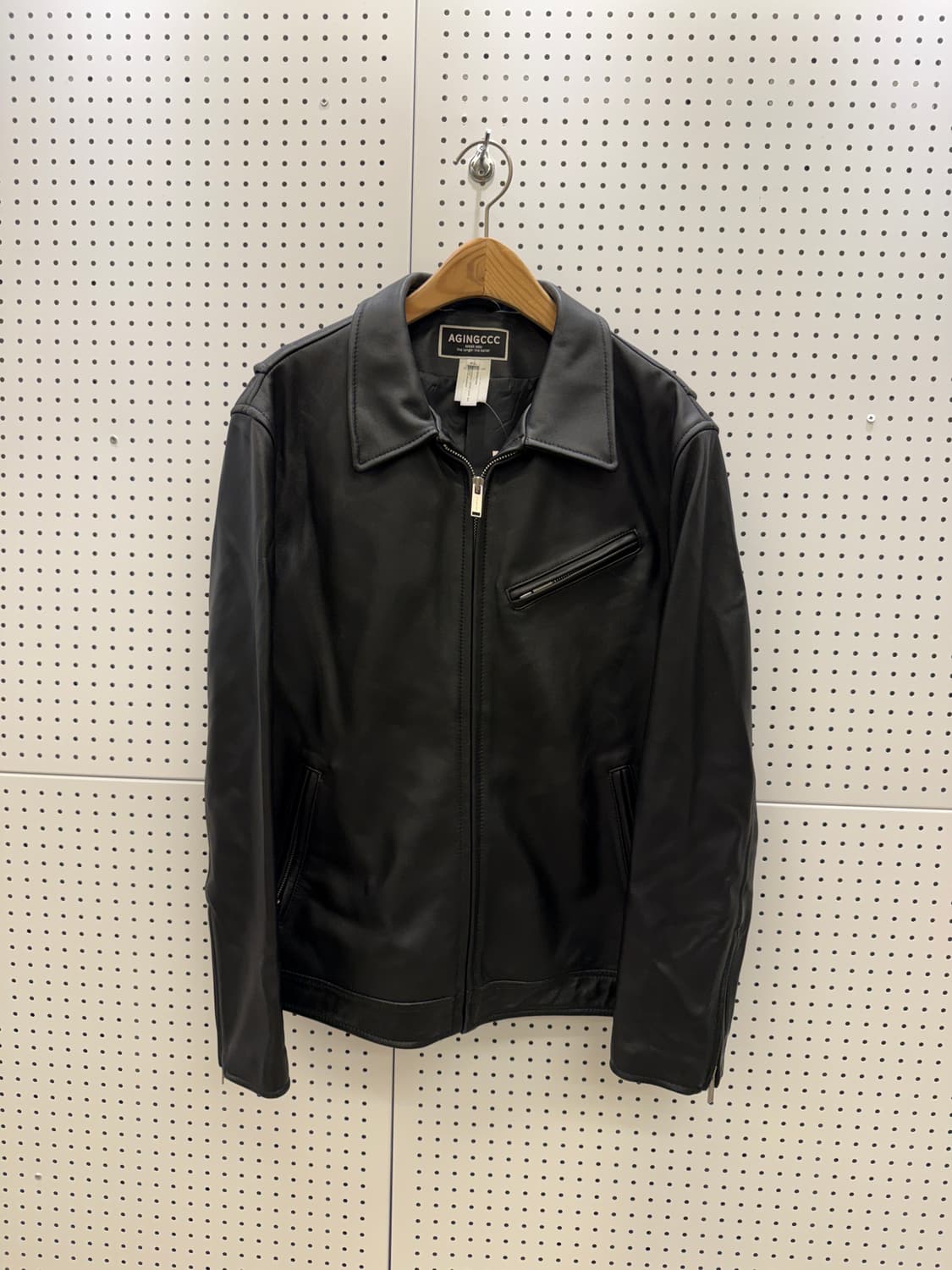 에이징씨씨씨 램스킨 레더 자켓 U1337 상품이미지2