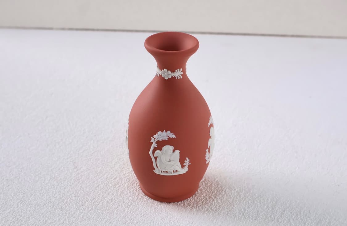 [영국앤틱] 웨지우드 제스퍼웨어 오목 베이스 화병_ 테라코타 상품이미지8