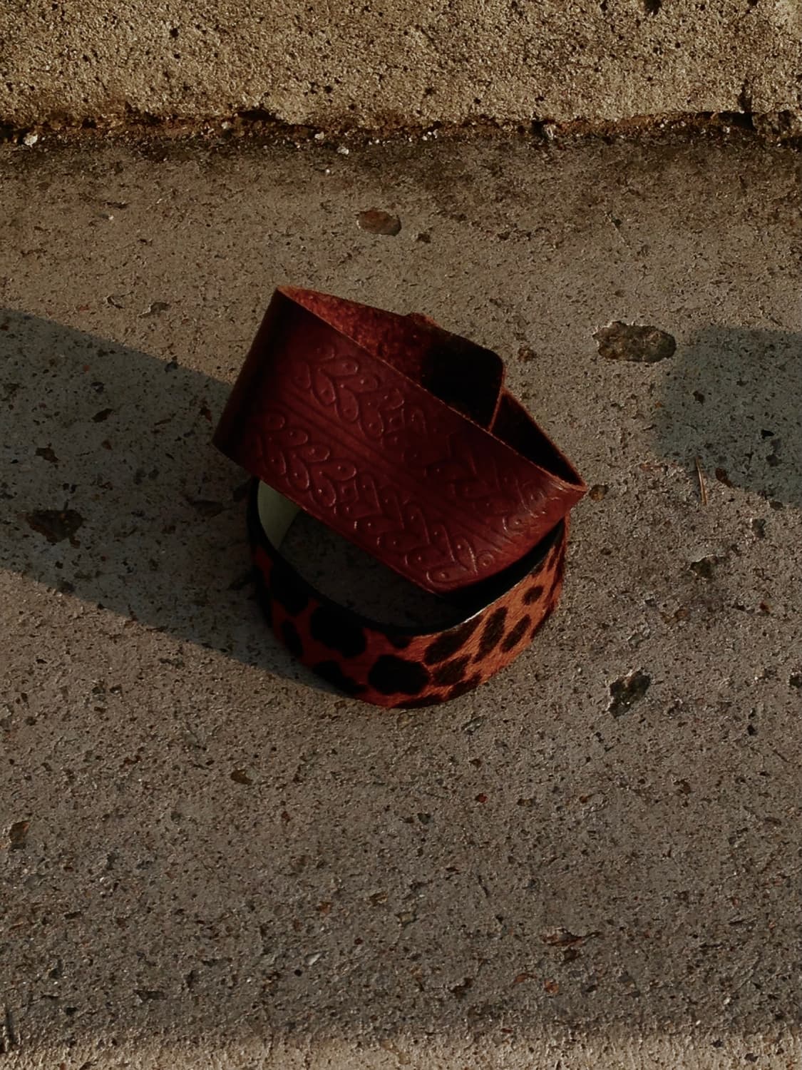 Leopard Leather Bracelet 상품이미지1