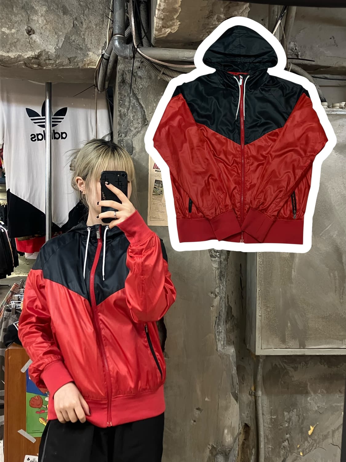 나이키 바람막이 레드 95  #csz1122 상품이미지1