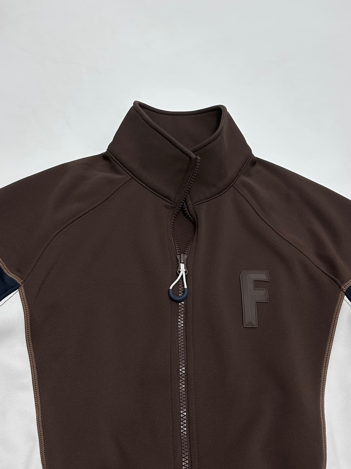 휠라 브라운 배색 플리스 져지 트랙탑 상품이미지4