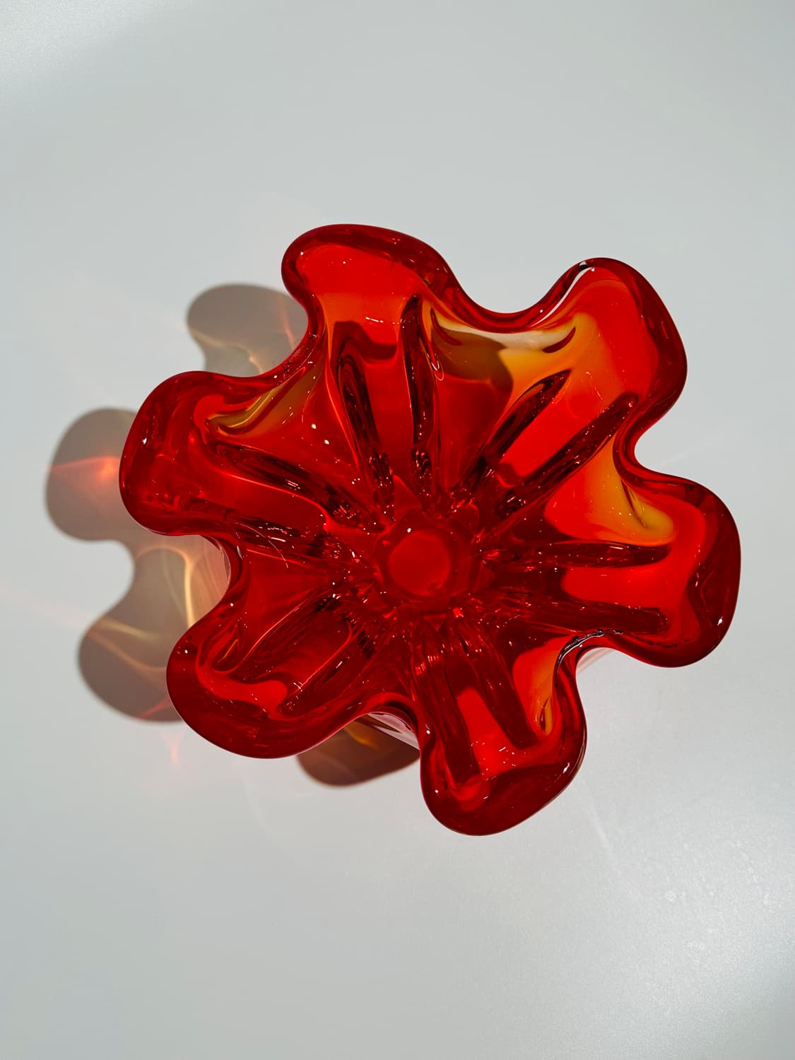 Vintage sanyu artglass handkerchief bowl 상품이미지6