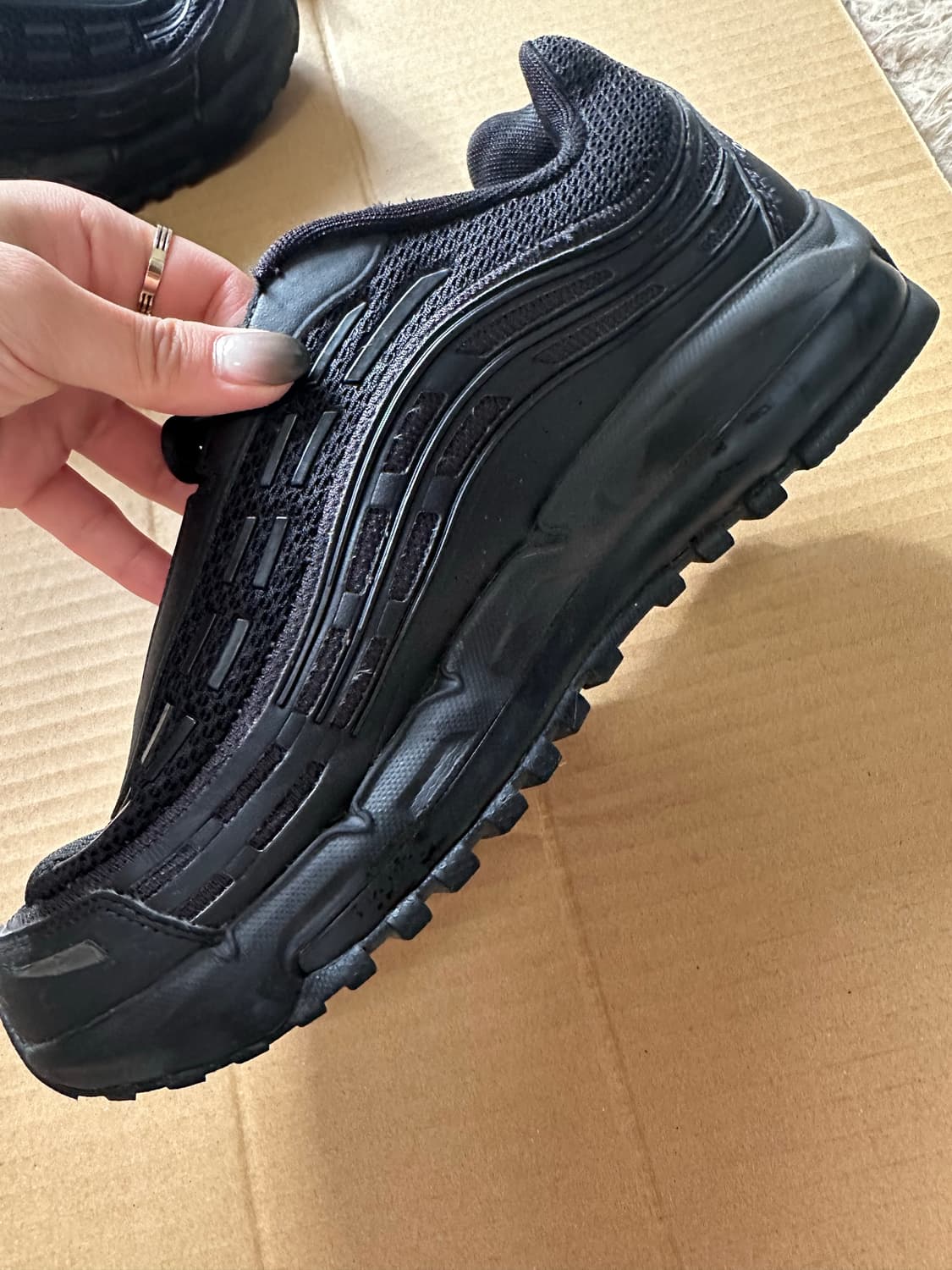 나이키 꼼데가르송 에어맥스 TL 2.5 블랙 270 상품이미지8