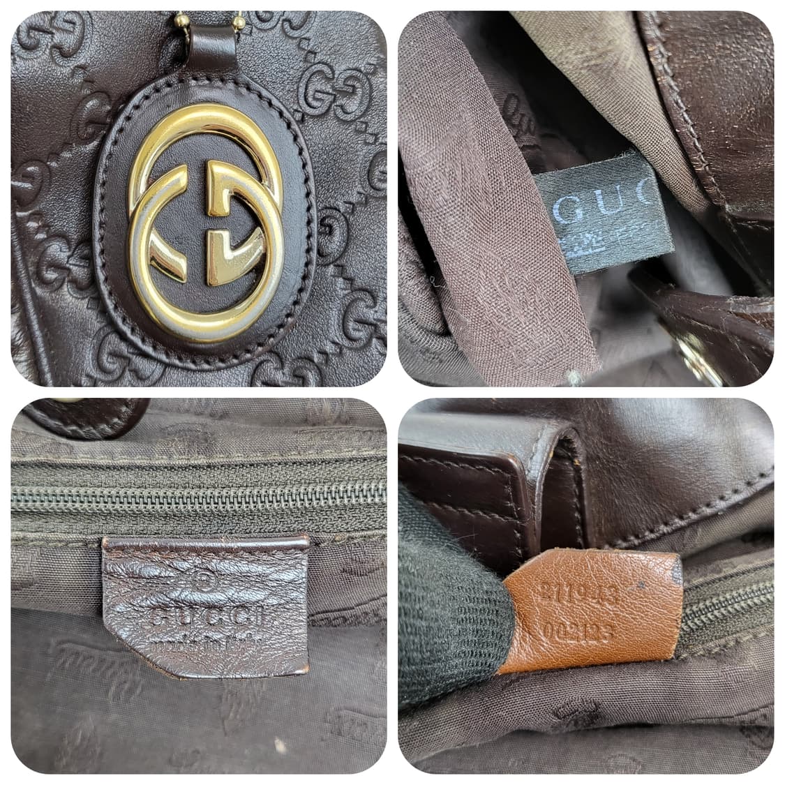 정품 구찌 시마 가죽 수키백 라지 상품이미지9