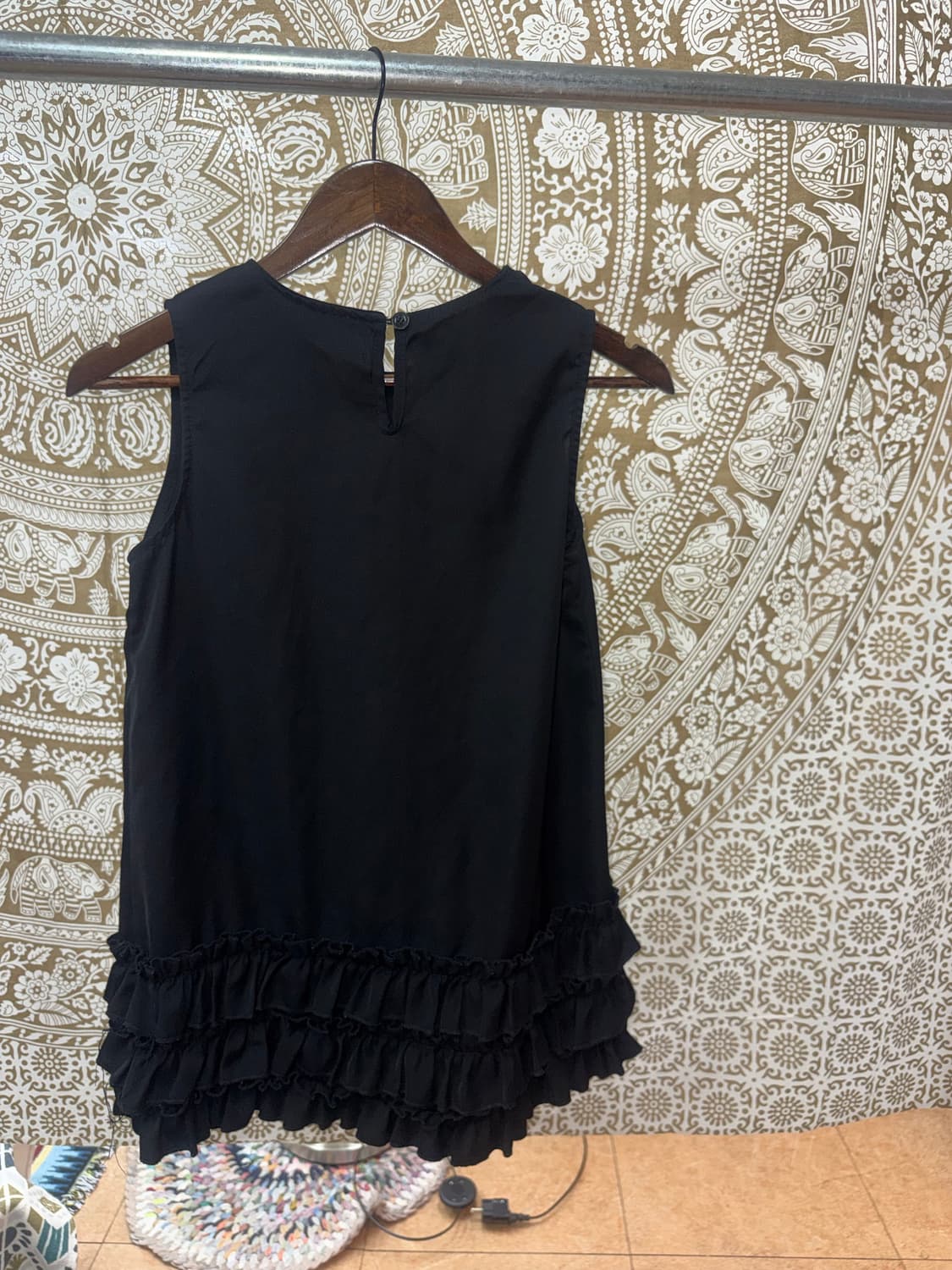 여성 프릴 민소매 미니원피스  상품이미지5