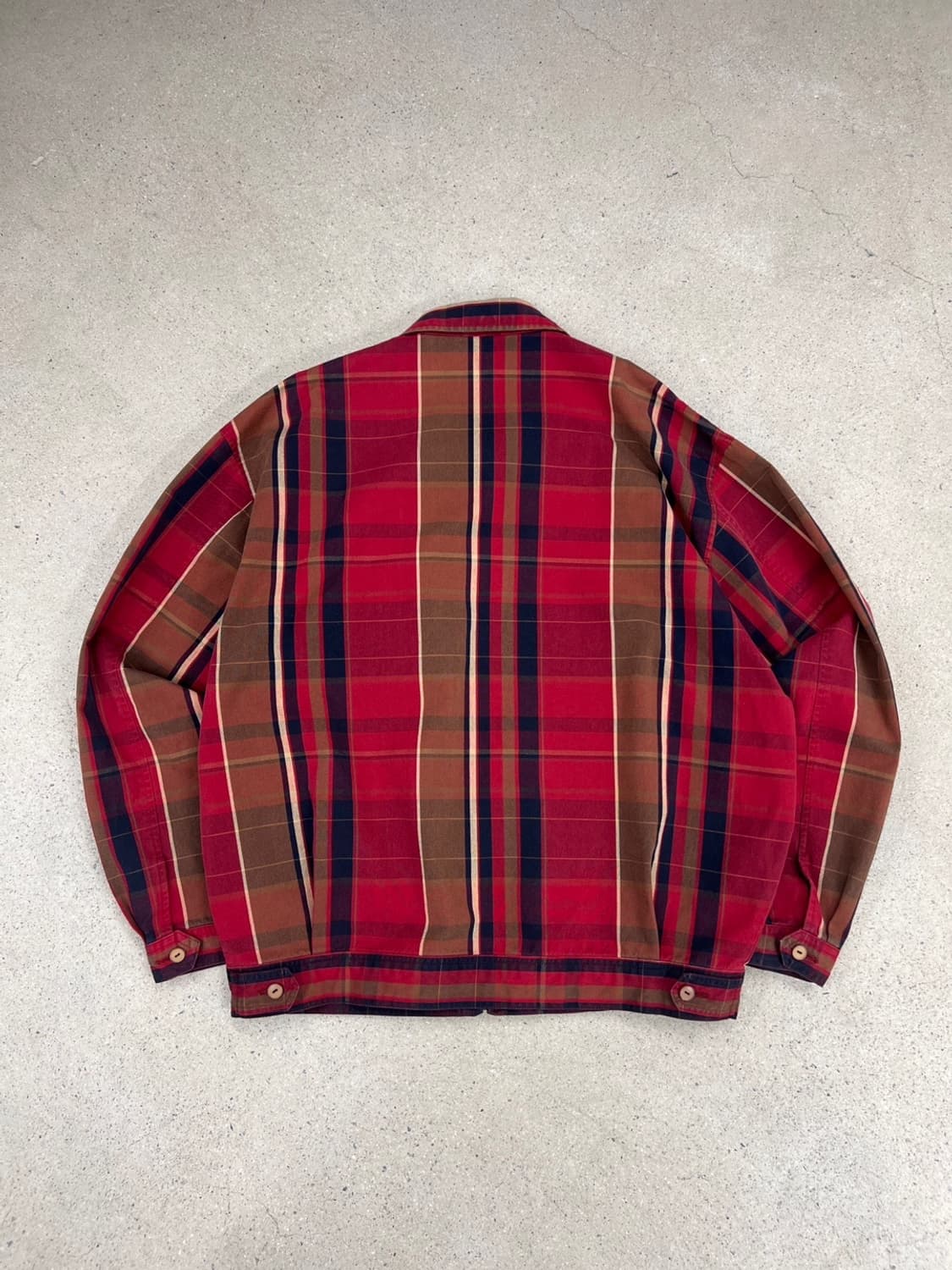 폴로 랄프로렌 90s 빈티지 체크 해링턴 자켓 상품이미지5