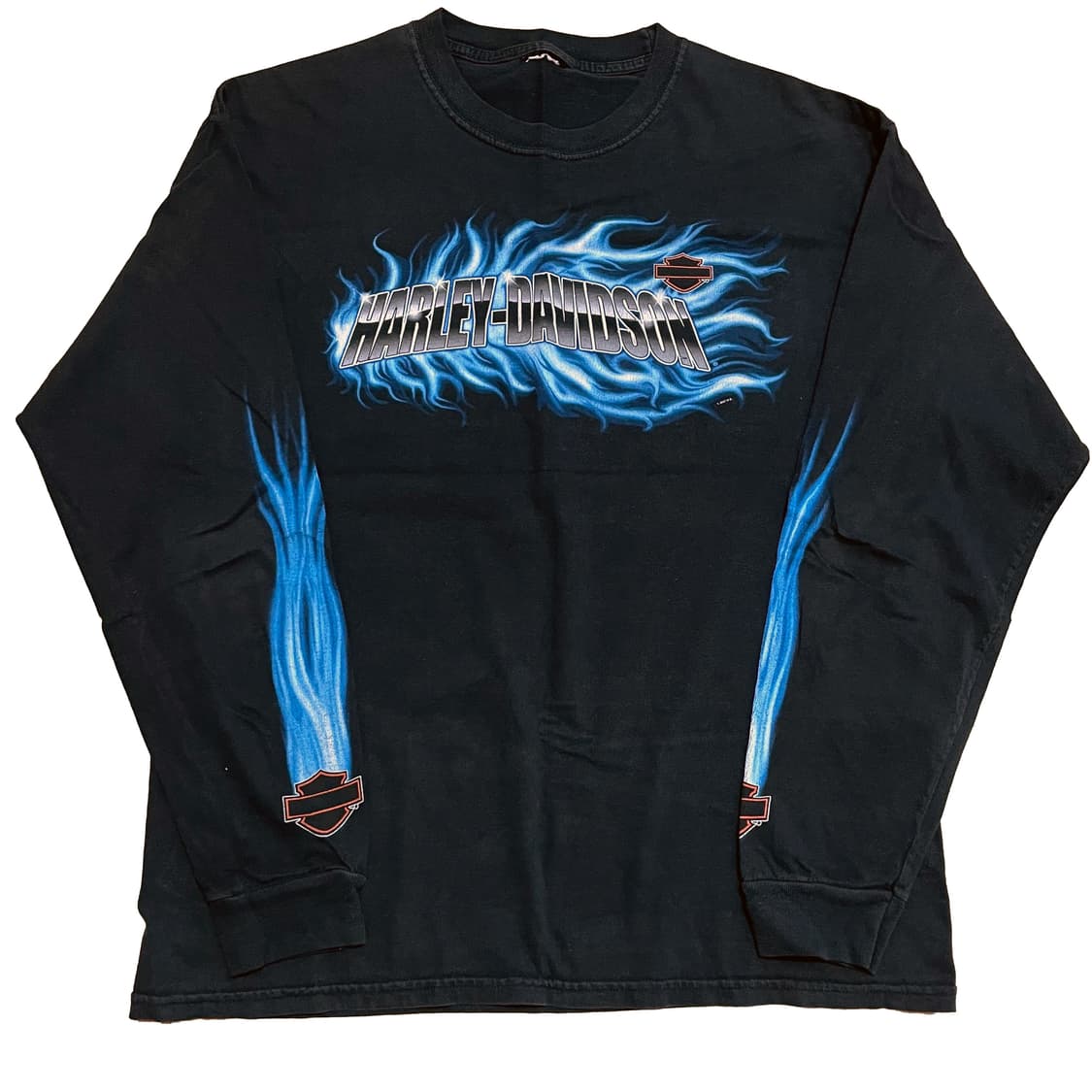 [L] 할리데이비슨 블루 플레임 롱슬리브 상품이미지1