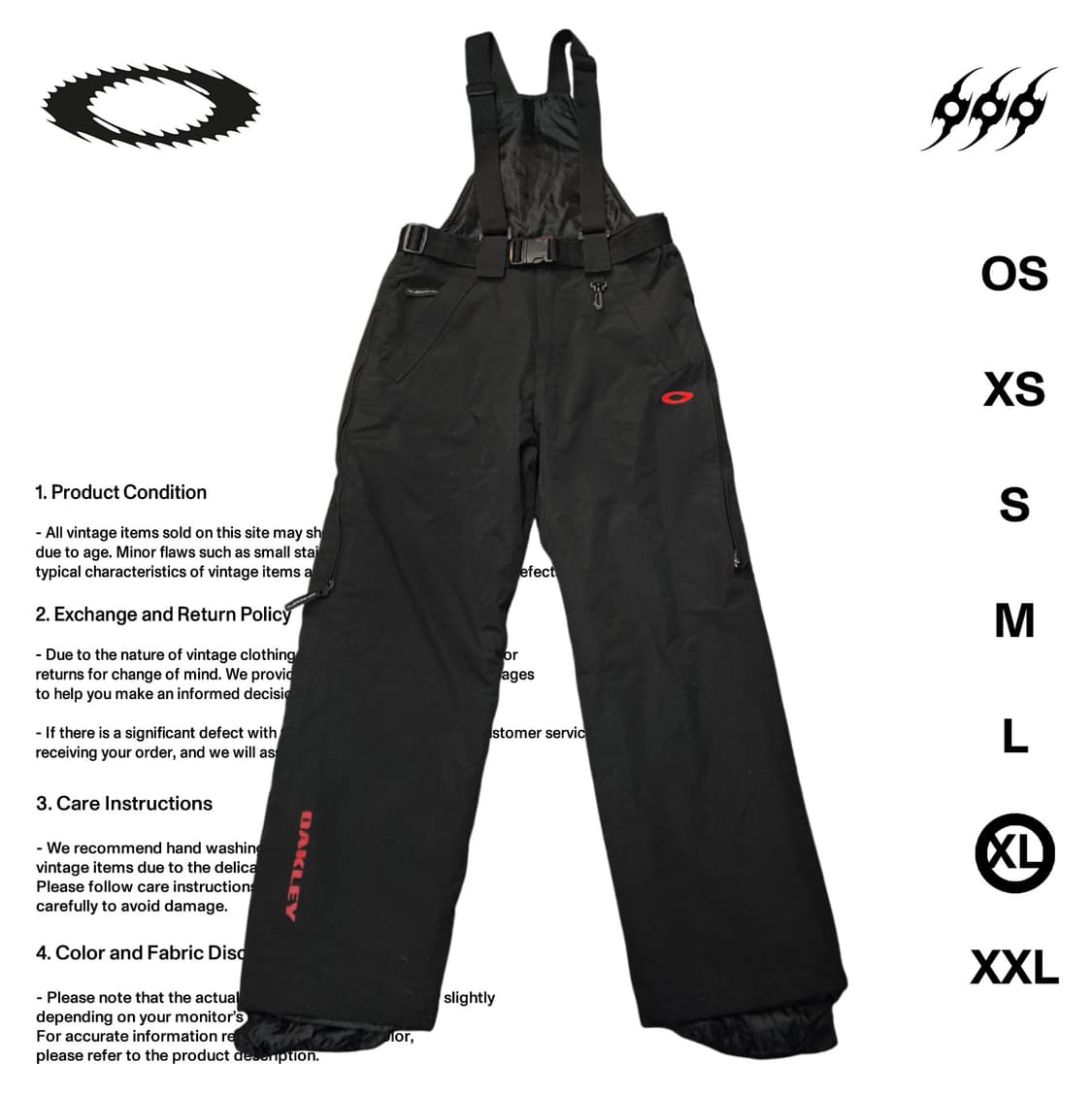 오클리 소프트웨어 XL사이즈 스키팬츠 상품이미지1