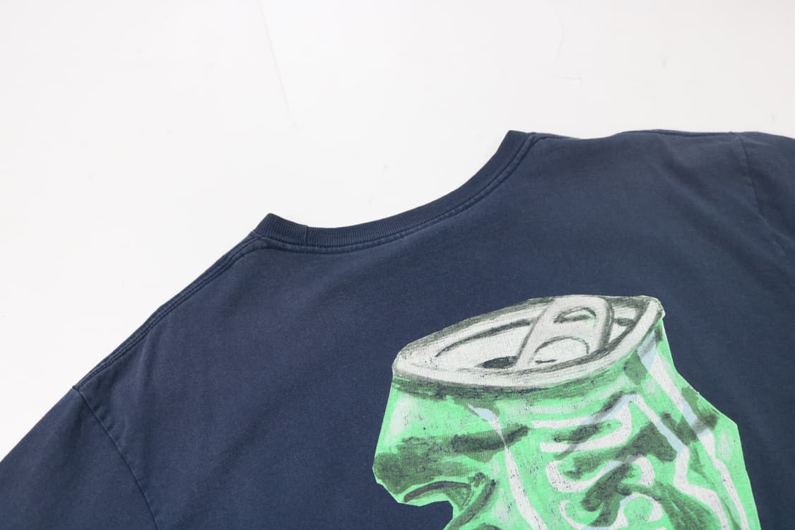 Stussy 스투시 캔 크러쉬 로고 네이비 반팔 티셔츠 (L) 상품이미지4