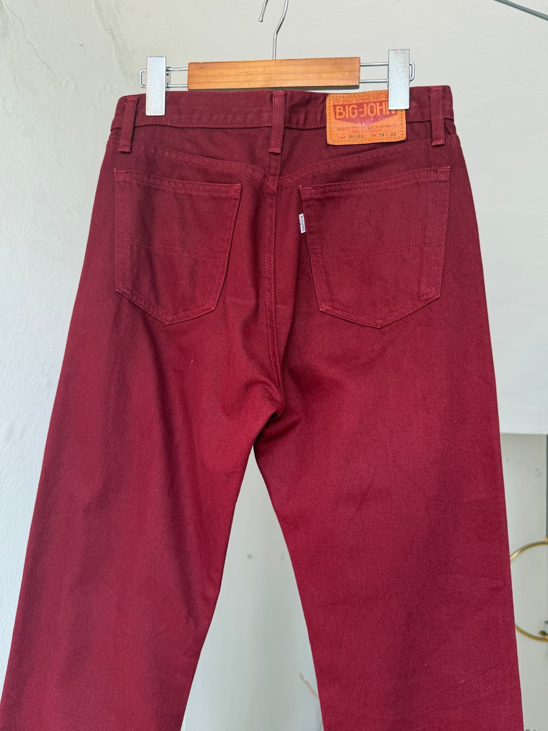 Bigjohn 일자핏 버건디 팬츠 상품이미지6