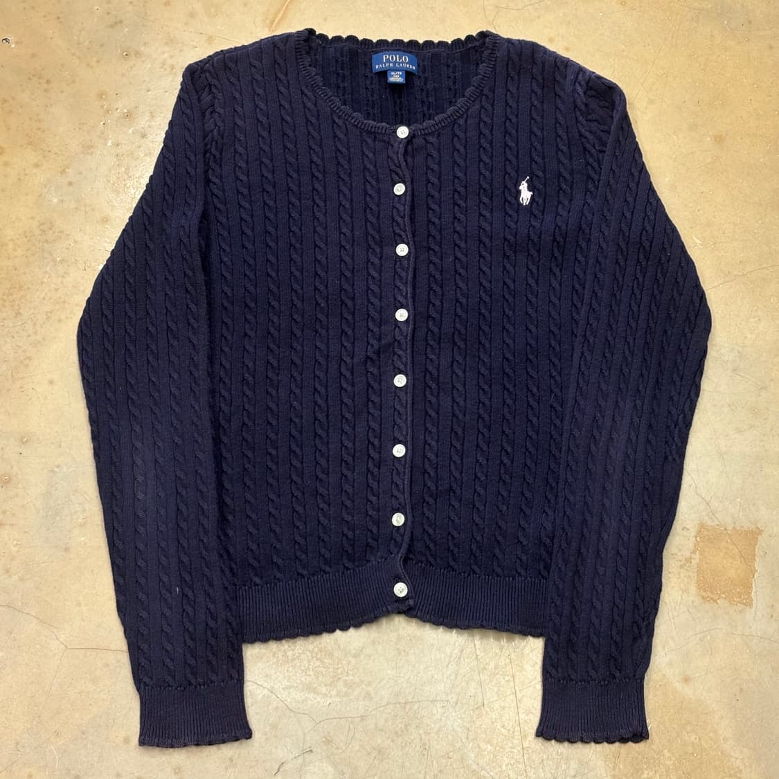 XL 폴로랄프로렌 여성용 네이비 니트 가디건 상품이미지2