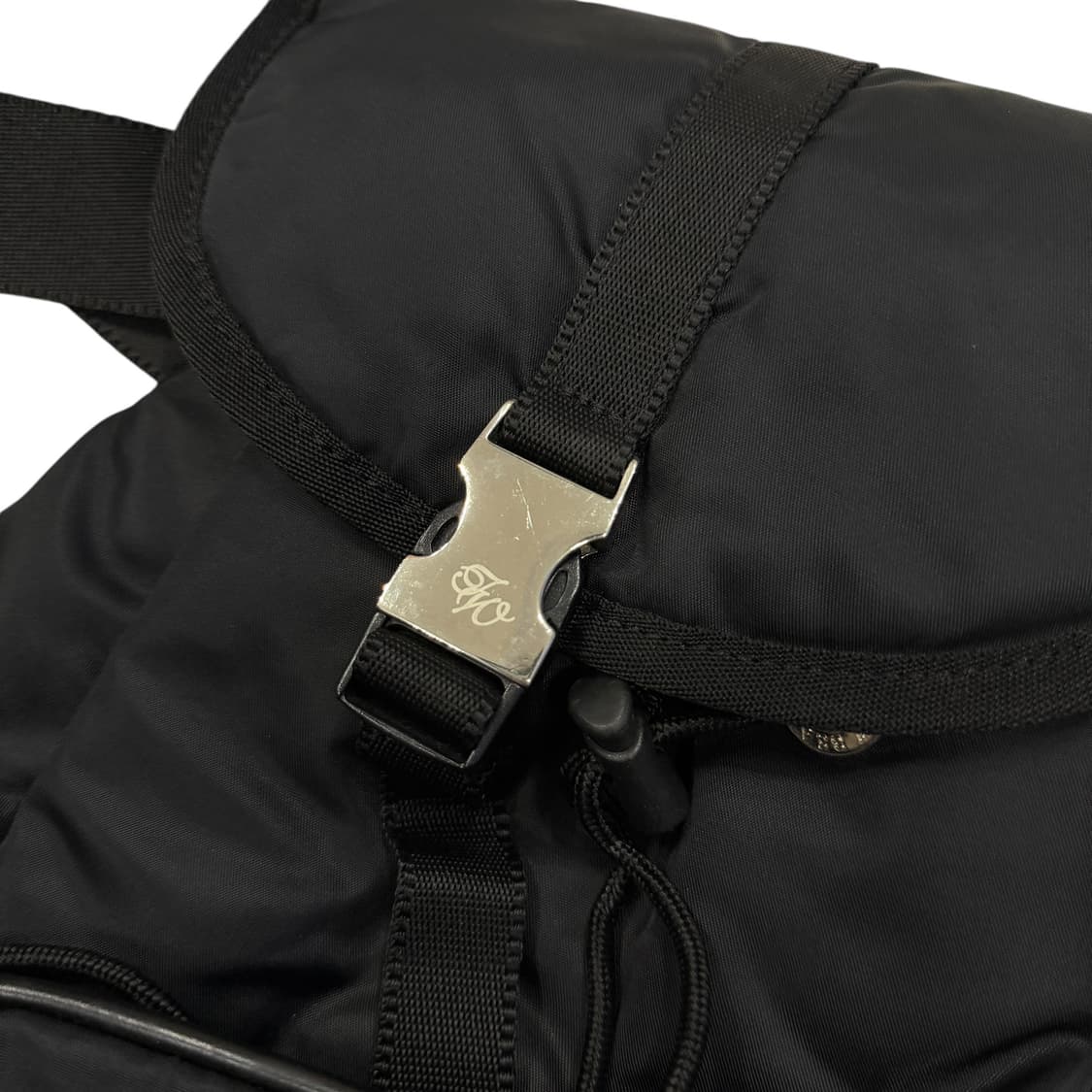 티니위니 빈티지 Y2K 베어 버클 복조리 백팩 가방 블랙 상품이미지7