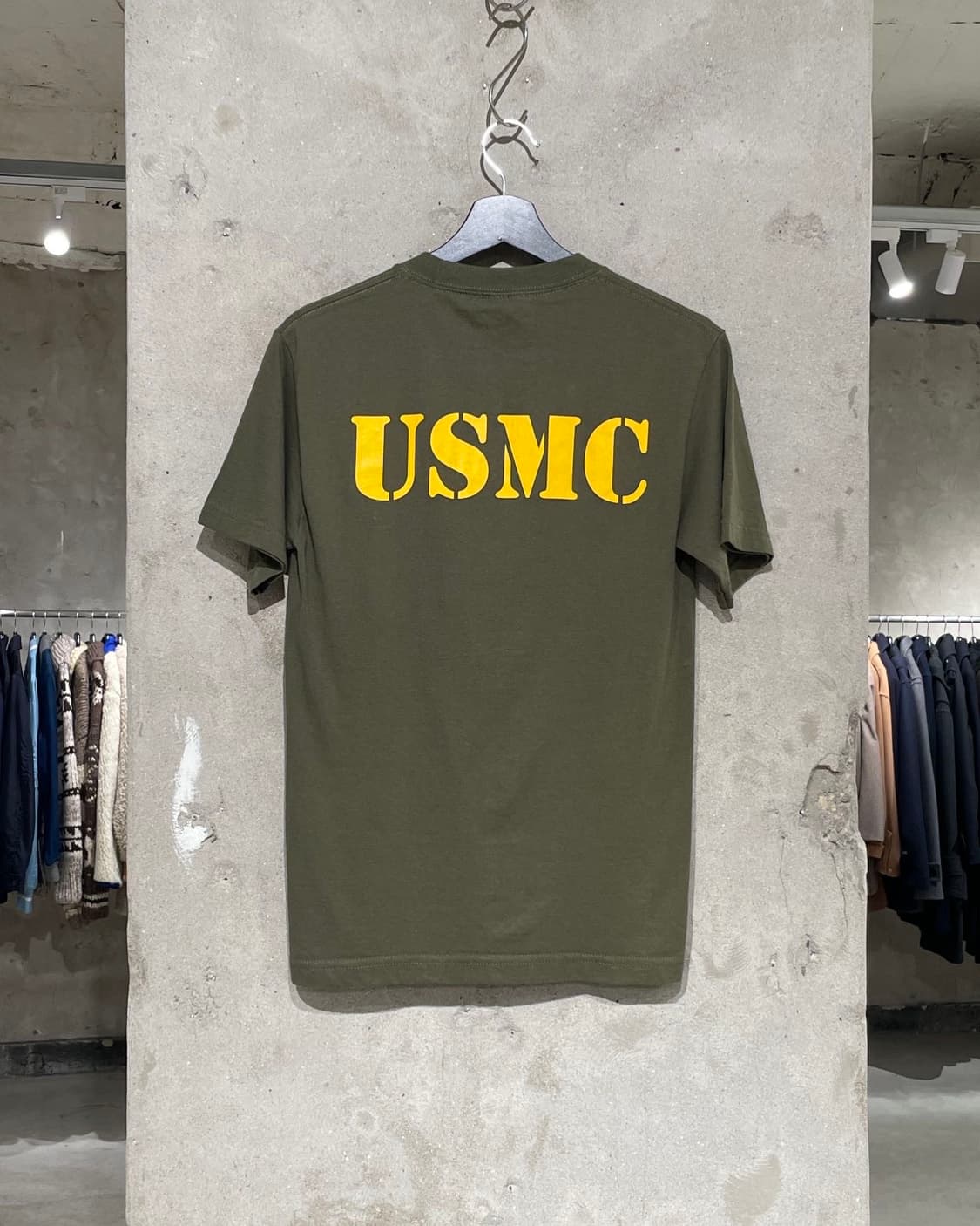 usmc 카키 불독 그래픽 코튼 하프티 상품이미지6
