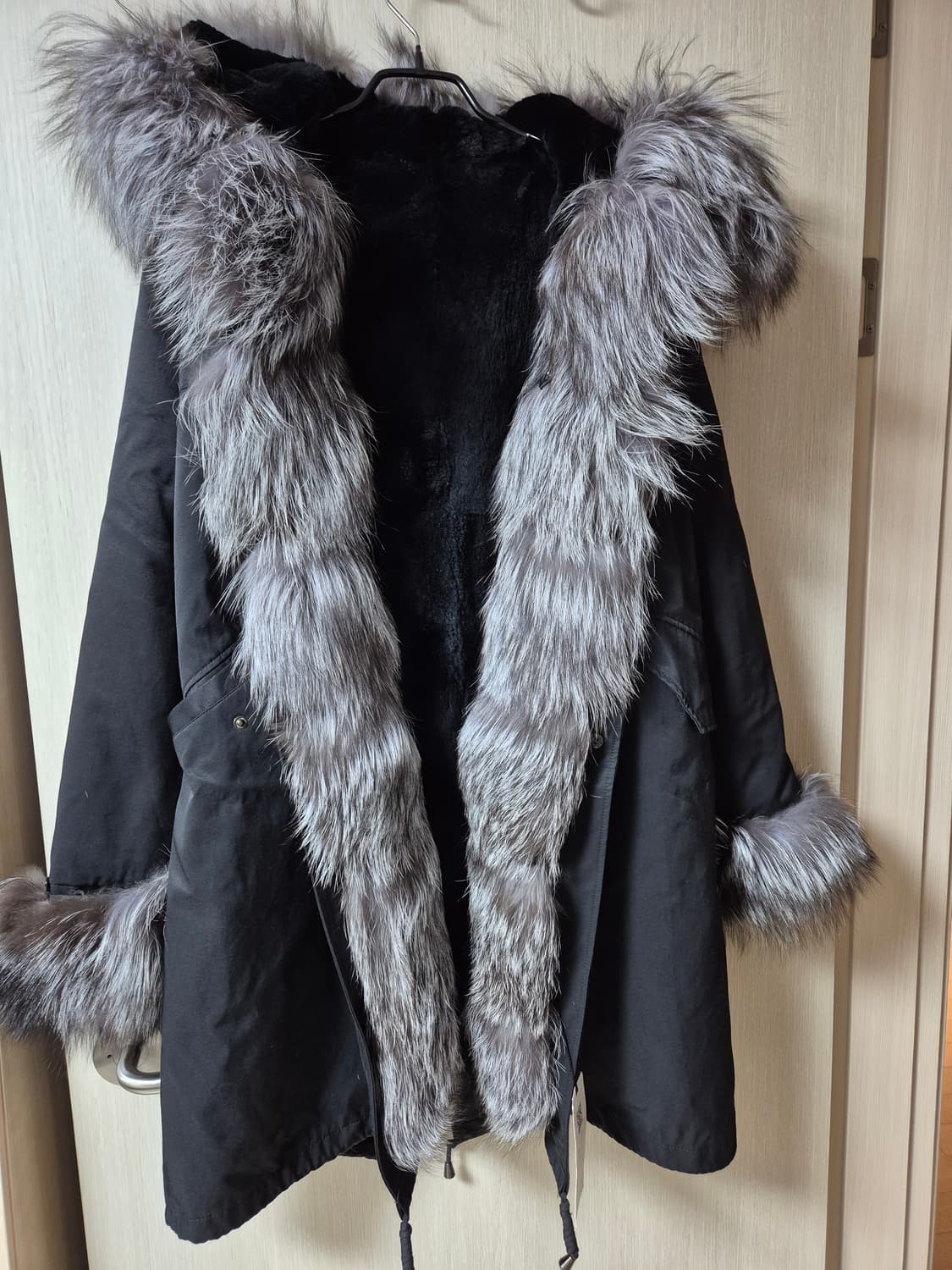 IMZU 임주 폭스 야상  실버폭스 롱 야상 점퍼 사가폭스 M 상품이미지6