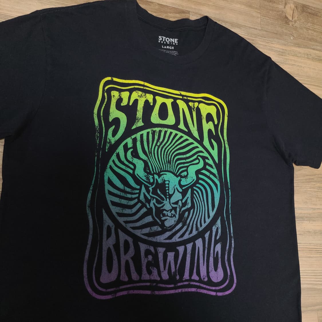 USA 스톤브루잉 맥주 공식 라이센스 네온컬러 빈티지 반팔 티셔츠 (L) 상품이미지2