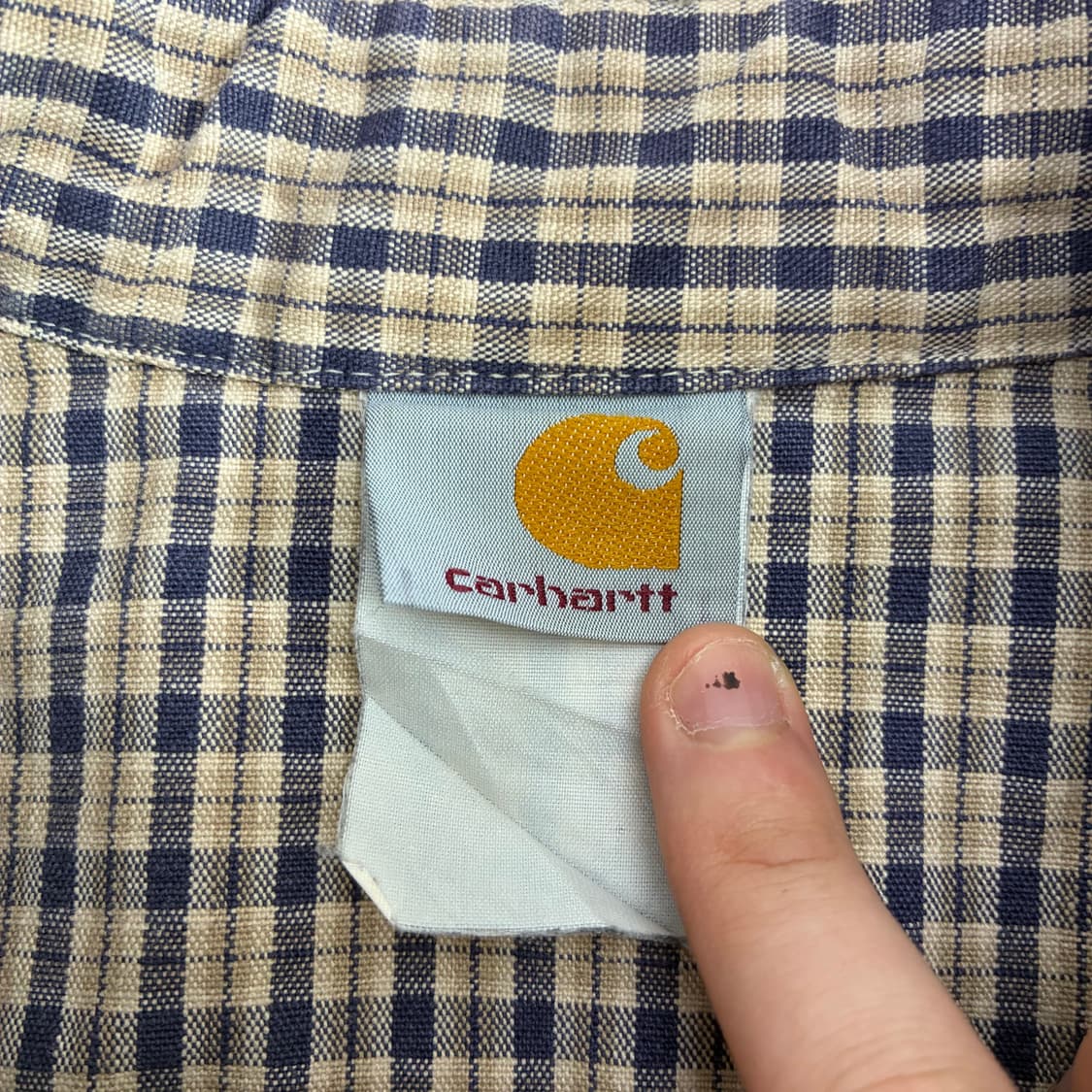 Carhatt  칼하트 90,s 패치 포켓 체크 셔츠 상품이미지5