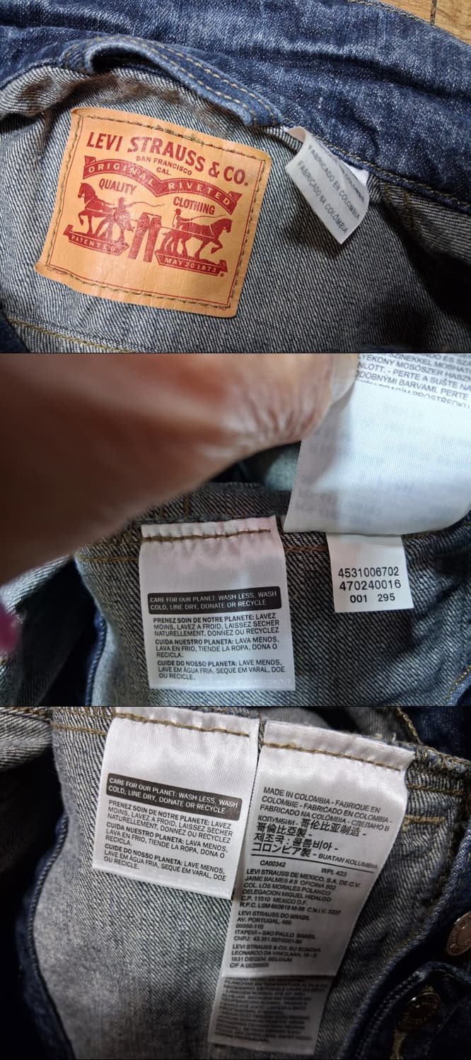 리바이스 청쟈켓 빈티지 남성95M 상품이미지8