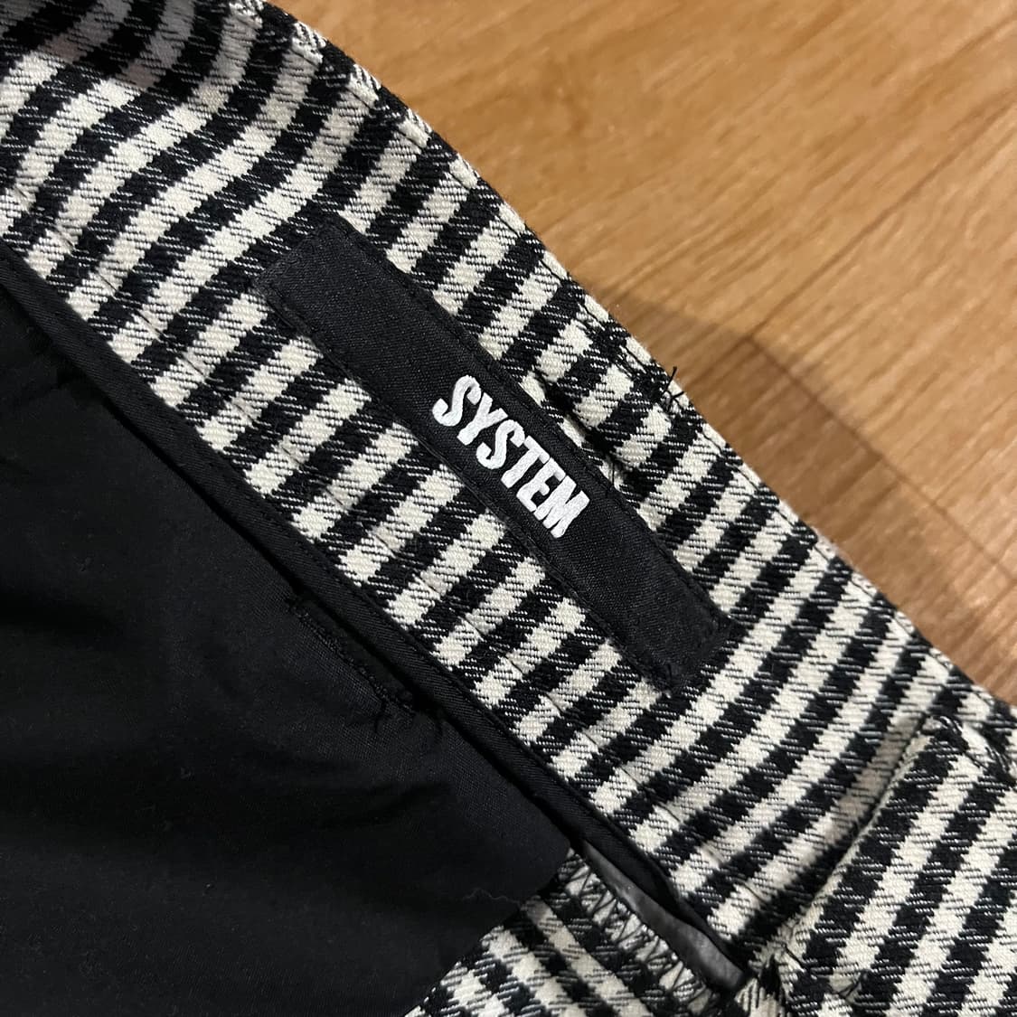 [33] 시스템 깅엄 스판팬츠 상품이미지5