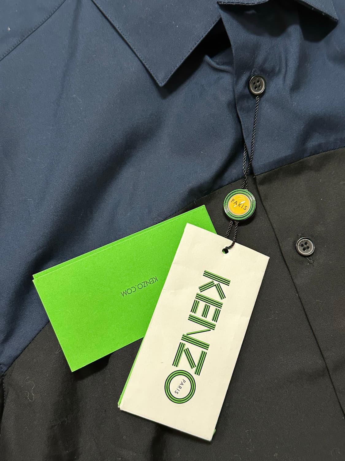 [새상품] 겐조(KENZO) 컬러블록 슬림핏 셔츠 100 상품이미지4