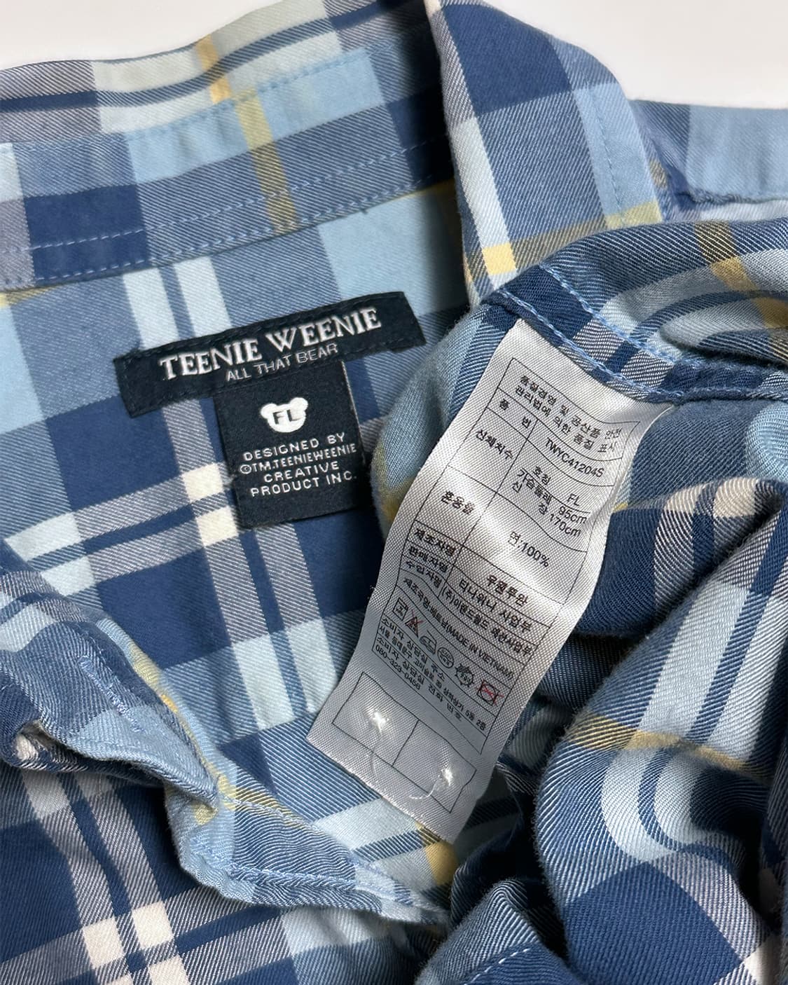 티니위니 곰돌이 체크 셔츠 상품이미지4