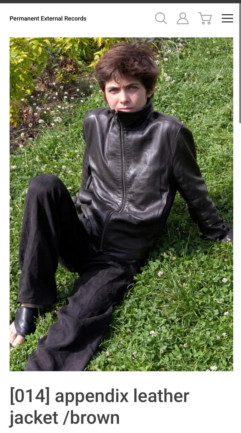 Mudule 014 appendix leather jacket/brown 상품이미지1