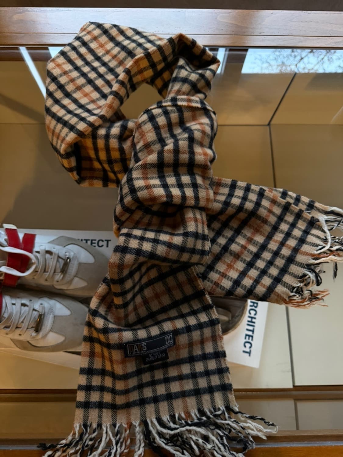 닥스 건클럽패턴 캐시미어혼방 머플러 상품이미지3