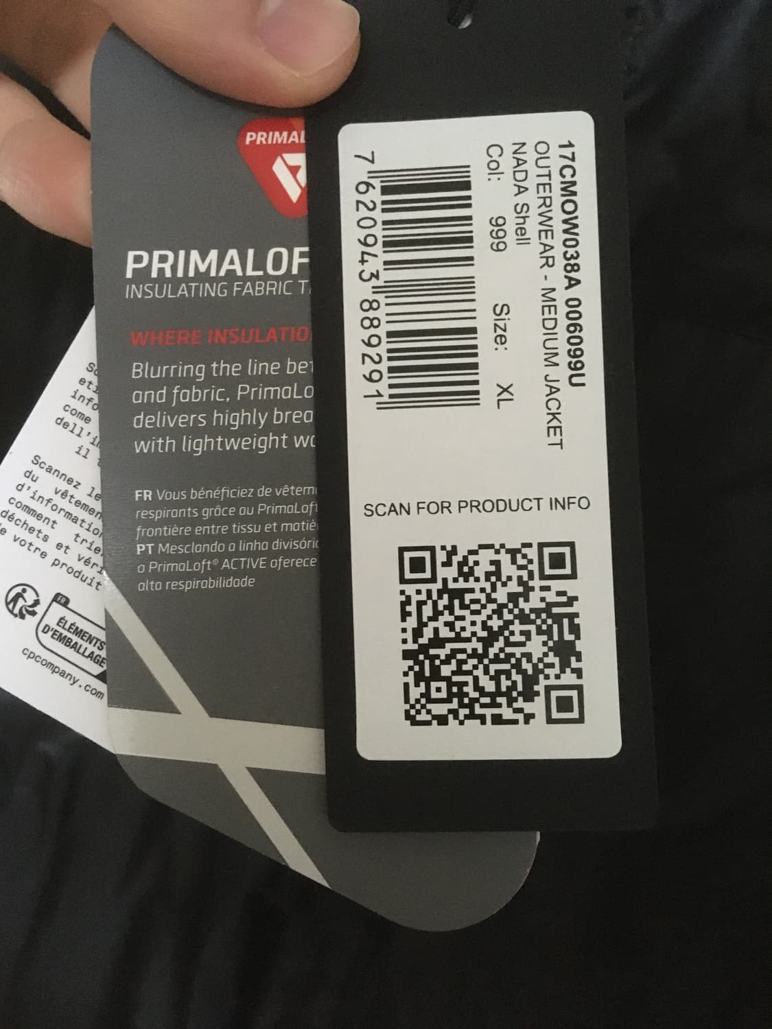 CP컴퍼니 나다쉘 후디드 자켓 블랙 판매합니다  상품이미지8