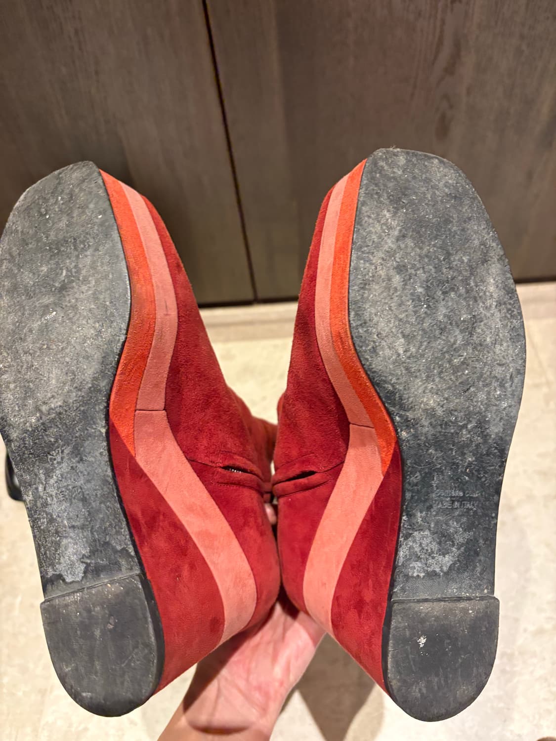 에르메스 스웨이드 플랫폼 앵클 부츠 / 정품 상품이미지3